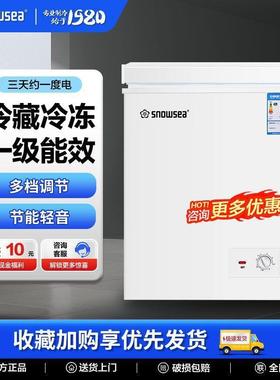 SNOWSA小冰柜冷家用全冷E冻小型冷柜保鲜箱两冷EFX用藏冻柜卧式冷