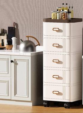 白色奶油收卧家用收纳柜多层柜出租室屋纳客厅柜抽屉HPL式收纳柜