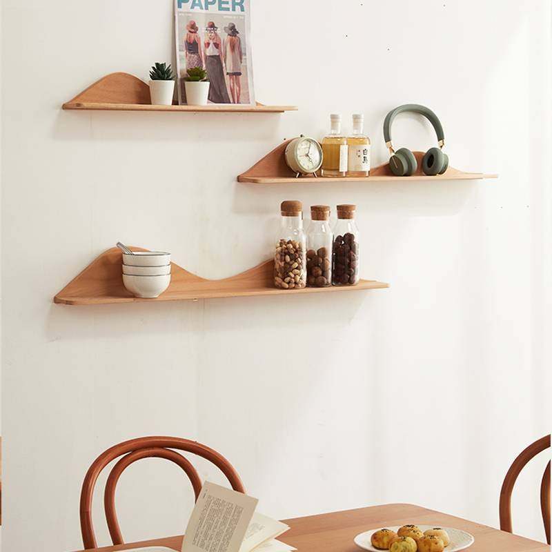 W8墙上隔板榉木免打孔置物架电视墙面床头装饰搁板客厅艺术壁挂书,鲜花速递/花卉仿真/绿植园艺,其它园艺用品,淘宝优惠券,粉丝福利购,淘宝优惠卷