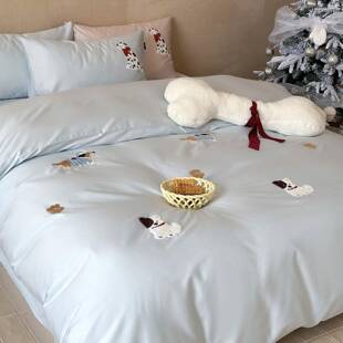 卡通儿童款1米5床单棉三件套LNH四季通用全棉裸床睡纯四件套被套