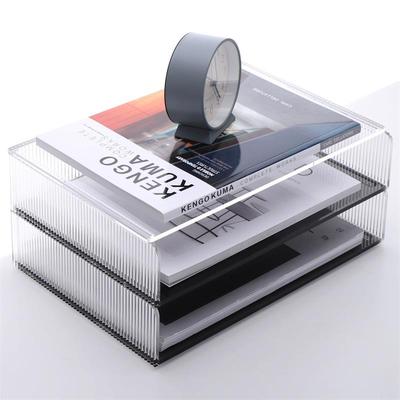 4亚克力桌a面多层书置本物议架办公室PWC会室文件收纳架资料收纳