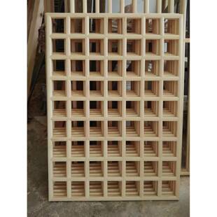 学方格隔断?木隔断屏风十字田方格子实宋关式美移门背景玄轩窗月