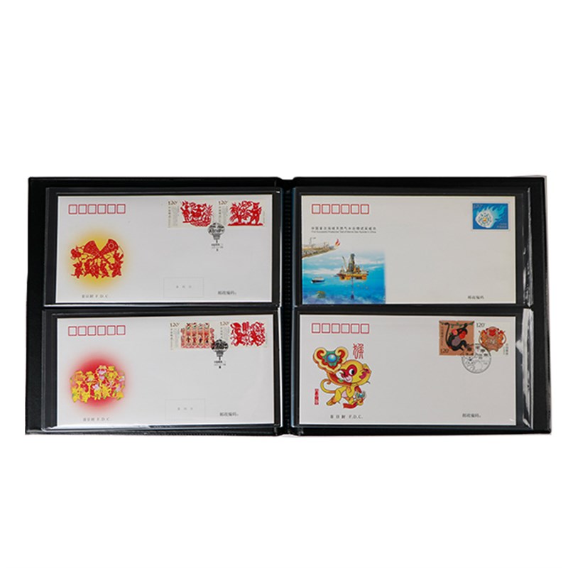 2020年新款高级首日封收藏册保护册集邮册护邮袋册空册联信封收集