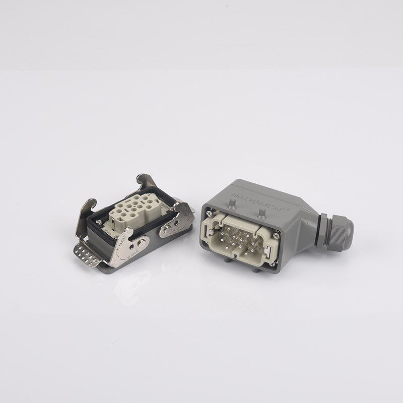重载连接器12芯16A矩形航空插座HDC-HE-012-MF工业防水插头接插件