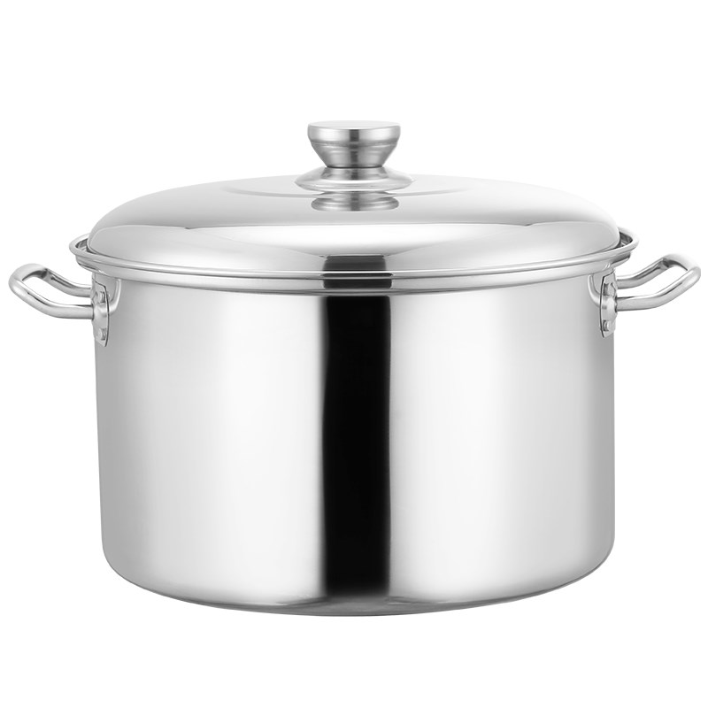 商用特厚麻辣烫汤锅大汤桶分隔锅家用电磁炉鸳鸯锅特大两味锅带盖