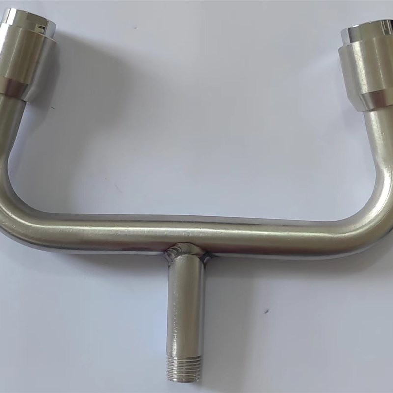 洗眼器验厂牛角弯头配件口出水喷嘴BS喷头