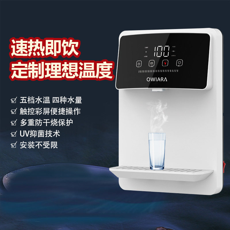 管线饮水机家用RO纯水机伴侣即热多档温控饮水机挂壁式速热管线机