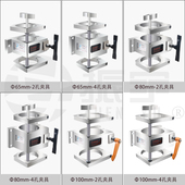 雕刻机可调式 夹具电主轴固定座65 100mm直径主轴电Z机抱座配件