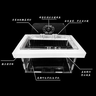 鱼缸亚克力漂浮隔离盒孵化器繁殖盒小鱼幼鱼母鱼鱼苗悬浮式饲养盒