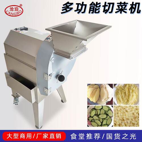 沧泊多功能商用切菜机大型切丝机切丁机切片机食堂用蔬菜土豆萝卜