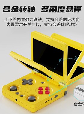 【新品】安伯尼克RG34XXSP双摇杆开源复古掌机翻盖折叠掌上游戏机