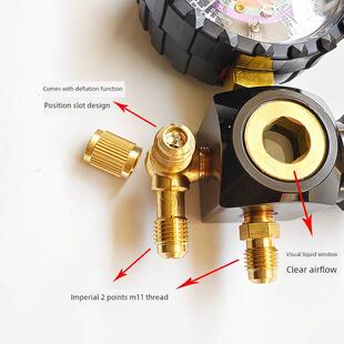 空调氟化物制冷剂仪表配有排气氟化物压力表R134Ar410R32R22高低