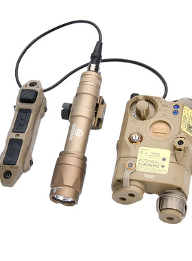 沃德森PEQ15红绿镭射指示器激光电池盒M600C手电筒IR照明双切鼠尾