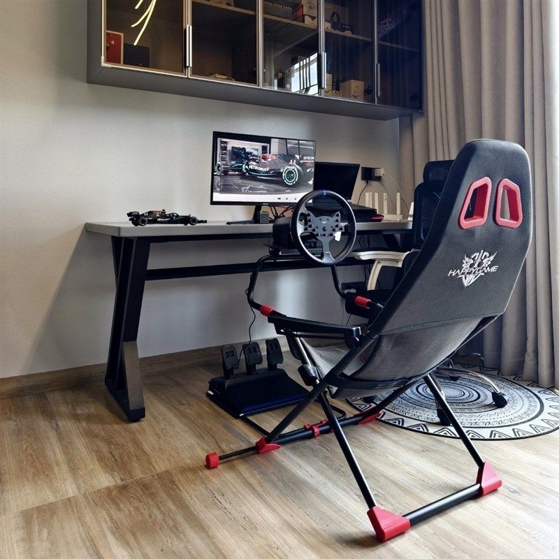 赛车游戏方向盘支架折叠赛车模拟器支架座椅便携式赛车游戏体验器