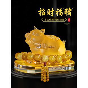 财运猪香水座 采购产品汽车装 高端男士 中控台装 玻璃 饰品