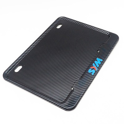 适用SYM三阳九妹摩托车后牌照架框碳纤维机车后尾牌边框飞度 巡弋