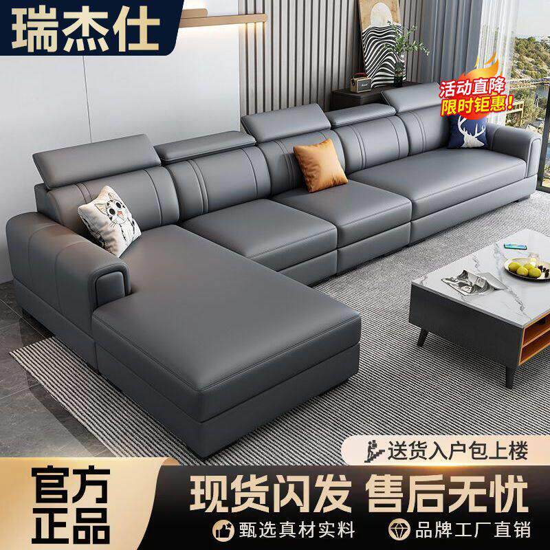 新款棉麻免洗猫爪布沙发北欧布艺全实木沙发客厅大小户型沙发组合