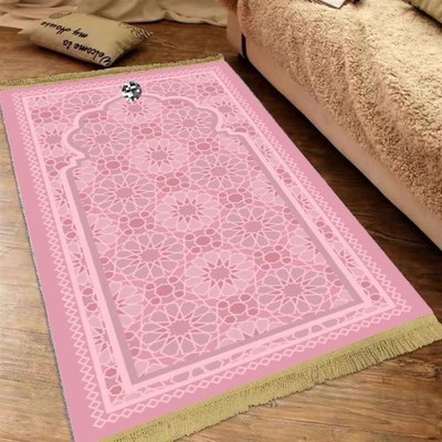 金钻绒民族风家用地毯客厅卧室 阿拉伯prayer mat亲卷装加厚毯子