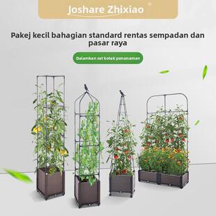 拱形爬藤架子户外葡萄拱门阳台花架花园庭院铁艺月季爬藤架室外杆