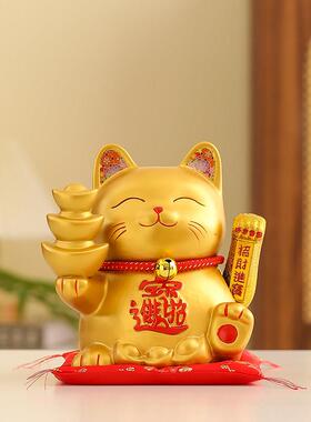 招财猫摆件乔迁开业礼物自动摇手店铺收银柜台前台玄关家居客厅装