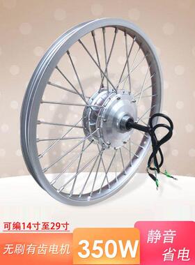 电动自行车伊兰公主改装36v48v350w16寸20寸22寸24寸26寸前后电机