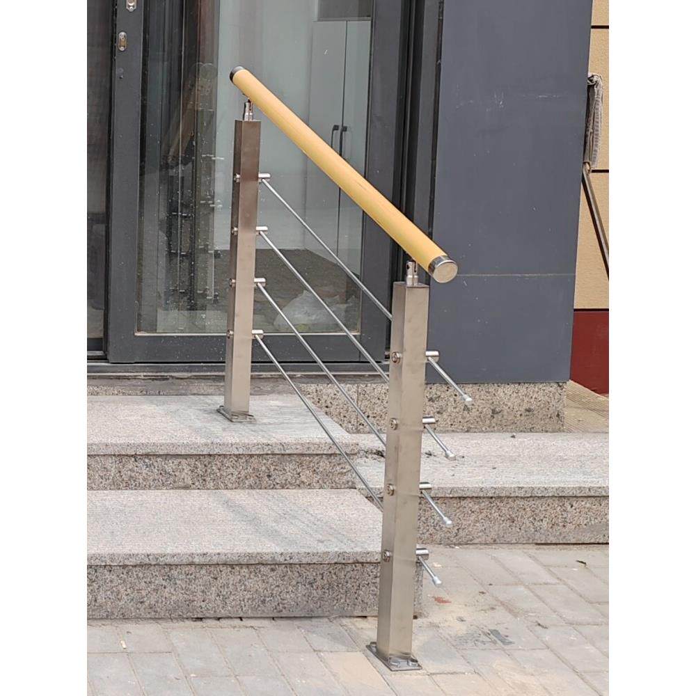 全套楼梯扶手家用门口不锈钢立柱护栏庭院老人 儿童阳台围栏栏杆