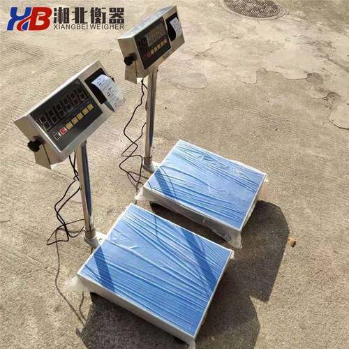 不锈钢打印电子台秤TCS100kg高精度计重秤40x50cm全不锈钢电子秤