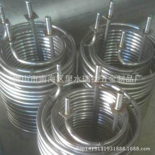 【厂家直供】海水换热化工制冷10P纯钛蒸发器 钛换热设备
