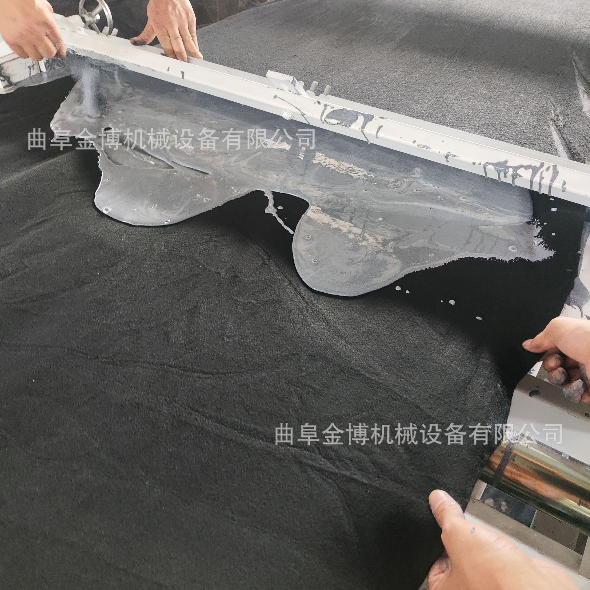 防火涂料毛毡布涂布机 刮刀式刮涂过胶机 无纺布三防布浸涂胶机
