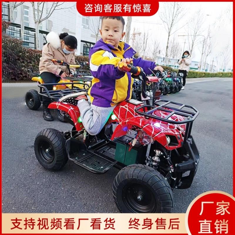 新款音乐电动沙滩车儿童亲子发光越野车广场公园夜市游乐车厂家