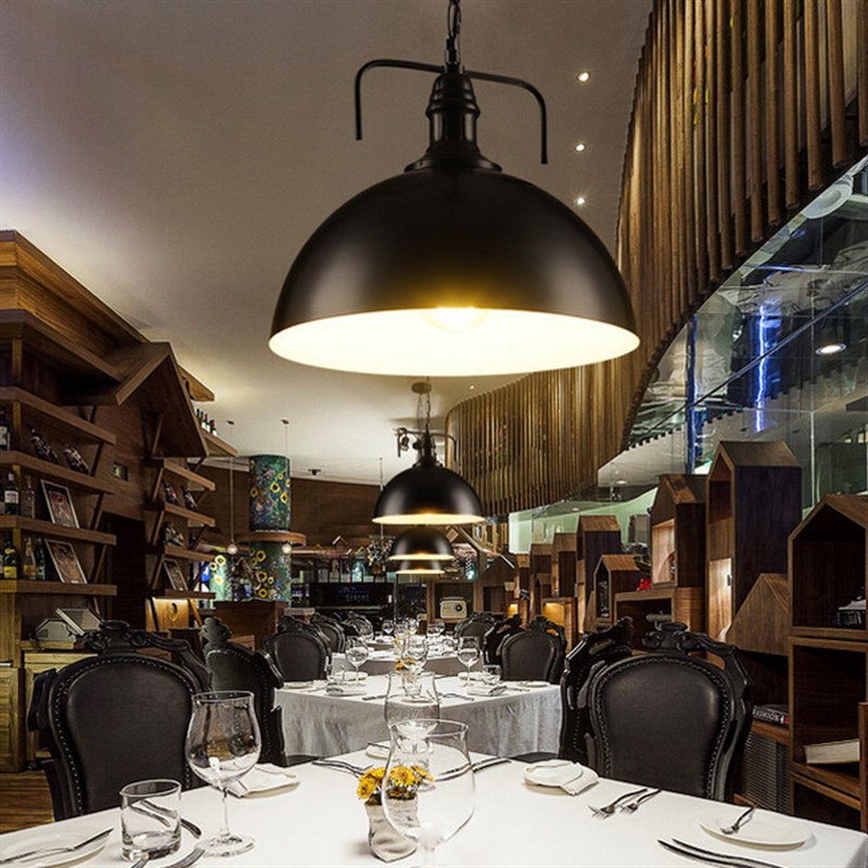 loft工业风酒吧网吧火锅店咖啡厅吧台餐厅铁艺复古吊灯办公室吊灯