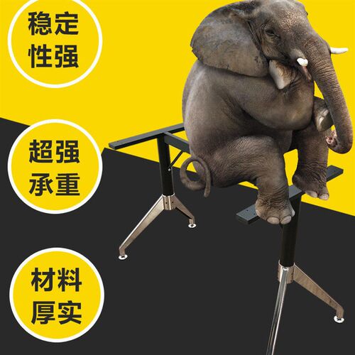 玻璃桌脚 岩板餐桌腿 大理石支架 办公桌腿 会议桌架 电脑桌支架