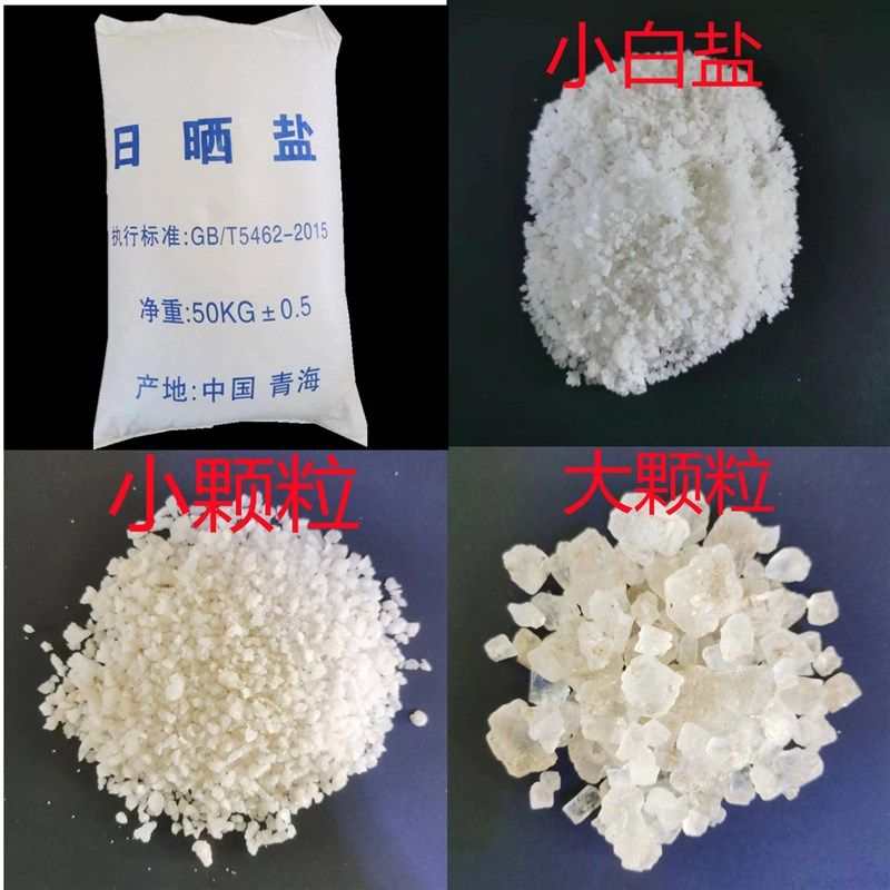 工业盐 日晒无碘大粒粗盐锅炉软水树脂再生融冰雪水产养殖 小白盐