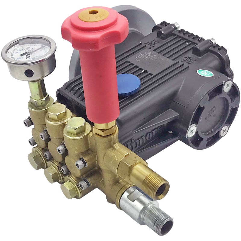 高压清洗机3泵头总成配件30C洗车机总成BZ0720柱塞泵刷车水泵