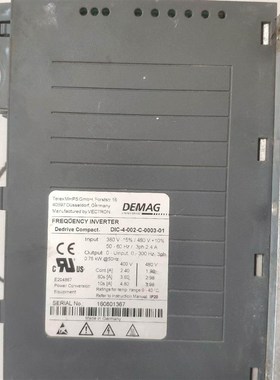 DEMAG 德马格变频器 DIC-4-002-C-0003-