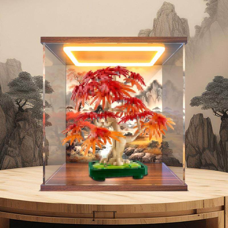 回型灯亚克力收纳盒适用花植系列10348红枫盆景积木拼装模型摆件,电子元器件市场,其它元器件,淘宝优惠券,粉丝福利购,淘宝优惠卷