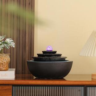 宠物饮水器流水摆件循环水客厅加湿器玄关茶桌生财水属性桌面布置