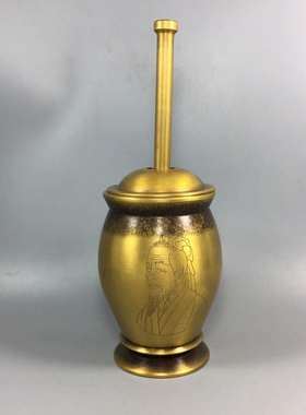 黄铜捣药罐碓对窝研磨中草药用品捣蒜器华佗捣碎器家居工艺品摆件
