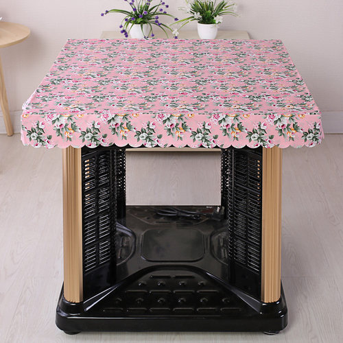 PU皮桌套 防水防油免洗 防水罩 烤火架皮罩 烤电炉皮罩皮桌面桌布