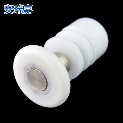 老式淋浴房移门滑轮配件浴室玻璃门不锈钢轴滚轮子偏芯单轮卫生间