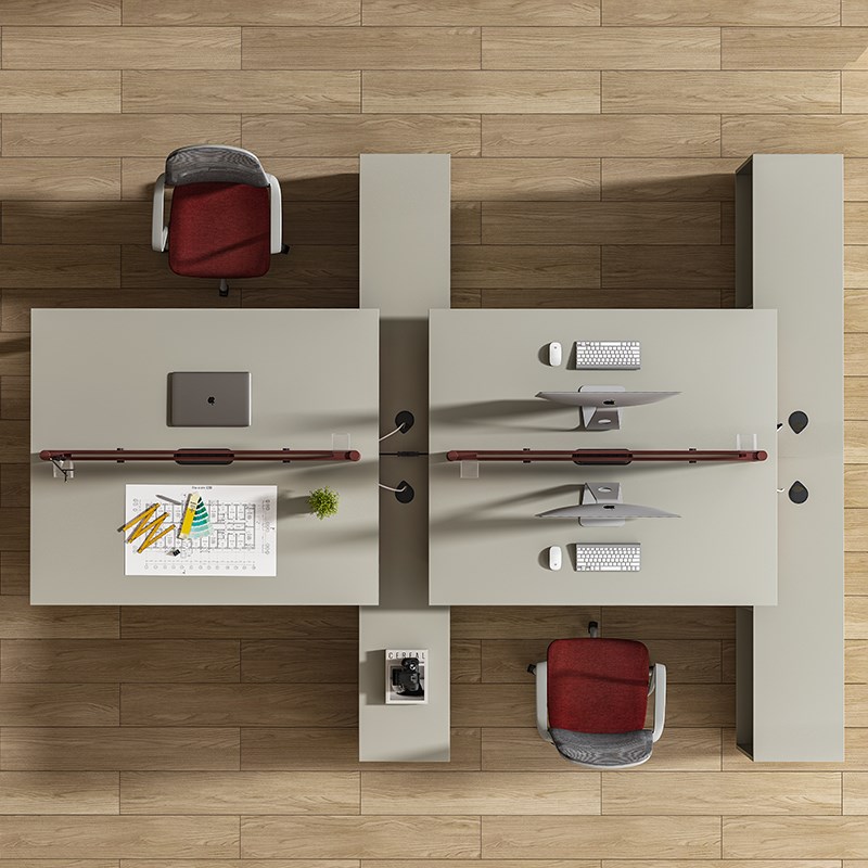 捷奥人工作位员工电脑桌办公家具支持定制屏风办公桌椅简约