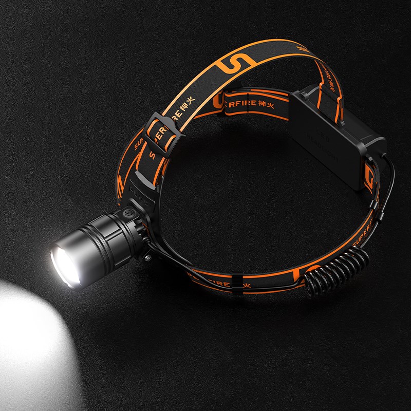 神火HL08变焦头灯强光led充电超亮头戴式电筒夜钓鱼超轻小号