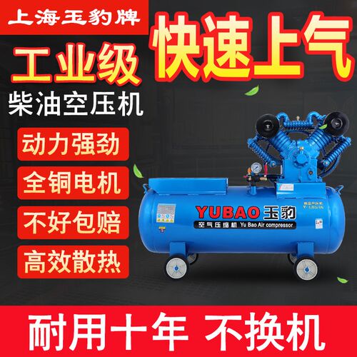 柴油机空压机工业级高压流动补胎大型汽修8p10p12p打气泵真石漆