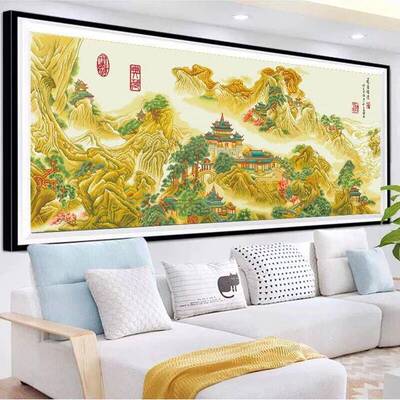 蒙线娜丽莎蓬手莱仙境十字绣2025新款绣客代BSZ厅清画家袁耀名画