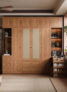 藤5编衣柜202SSZP18新款古大衣橱卧室衣风服收纳柜家用中储物柜