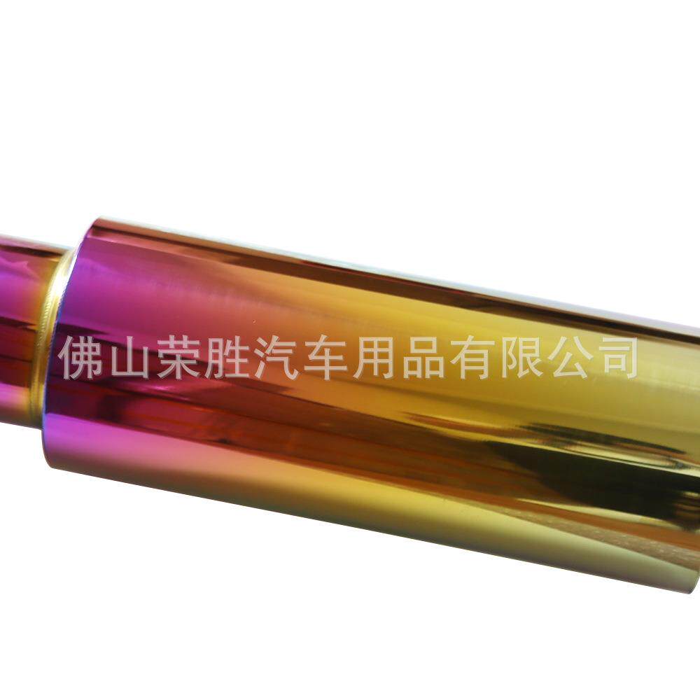不锈钢3无品牌/寸汽车改装排气管直排车改鼓装汽彩色不锈m钢76m直