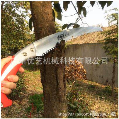 奥迈克手锯40进弯锯园艺CSP口1工修枝锯果树锯子具SK5钢木工锯
