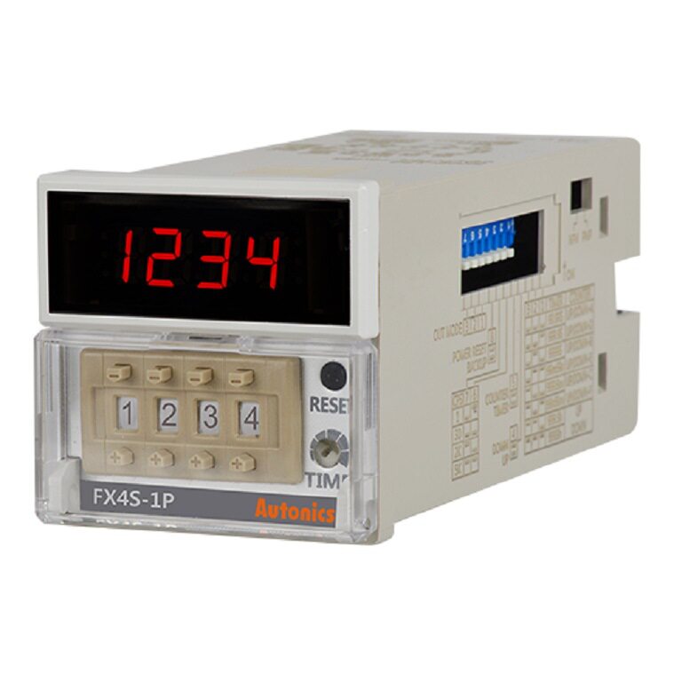 进口数显时间继电器48mm四位数字显示220V型号FX4S-1P4