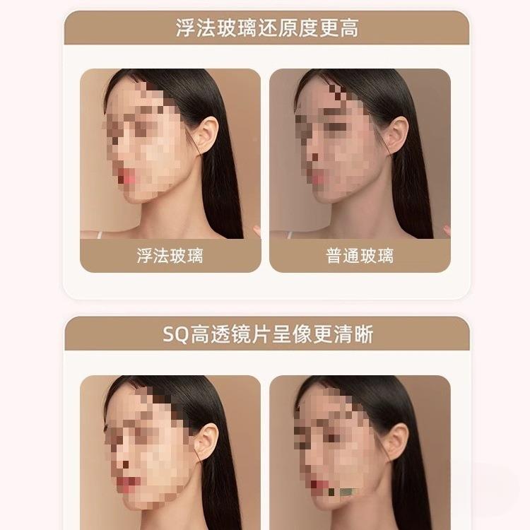 全身镜穿衣地落红镜子用家壁挂贴墙网女生卧室宿985舍挂墙立体试