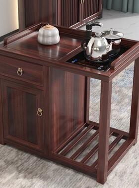 烧茶UIK水柜小实木茶柜边柜置壶物架型茶水台水一体新中式小茶柜